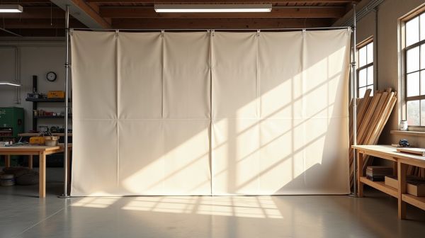 Séparation d'atelier en bâche : optimiser vos espaces de travail